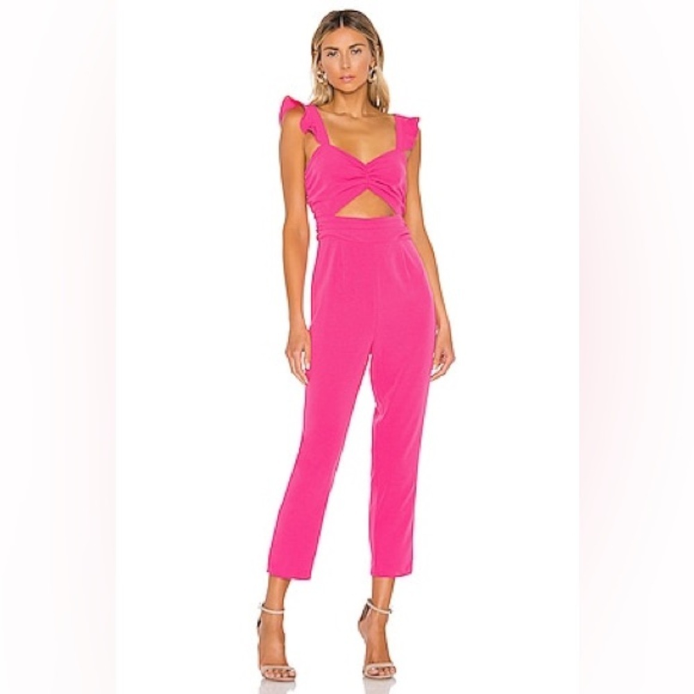 LOVERS AND FRIENDS Knox Jumpsuit in Hot Pink
